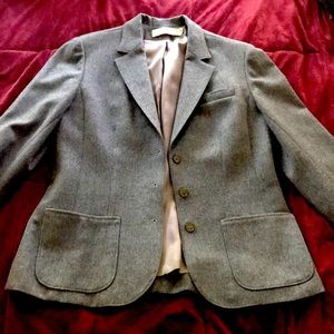 Vintage Pendleton gray wool blazer with pockets